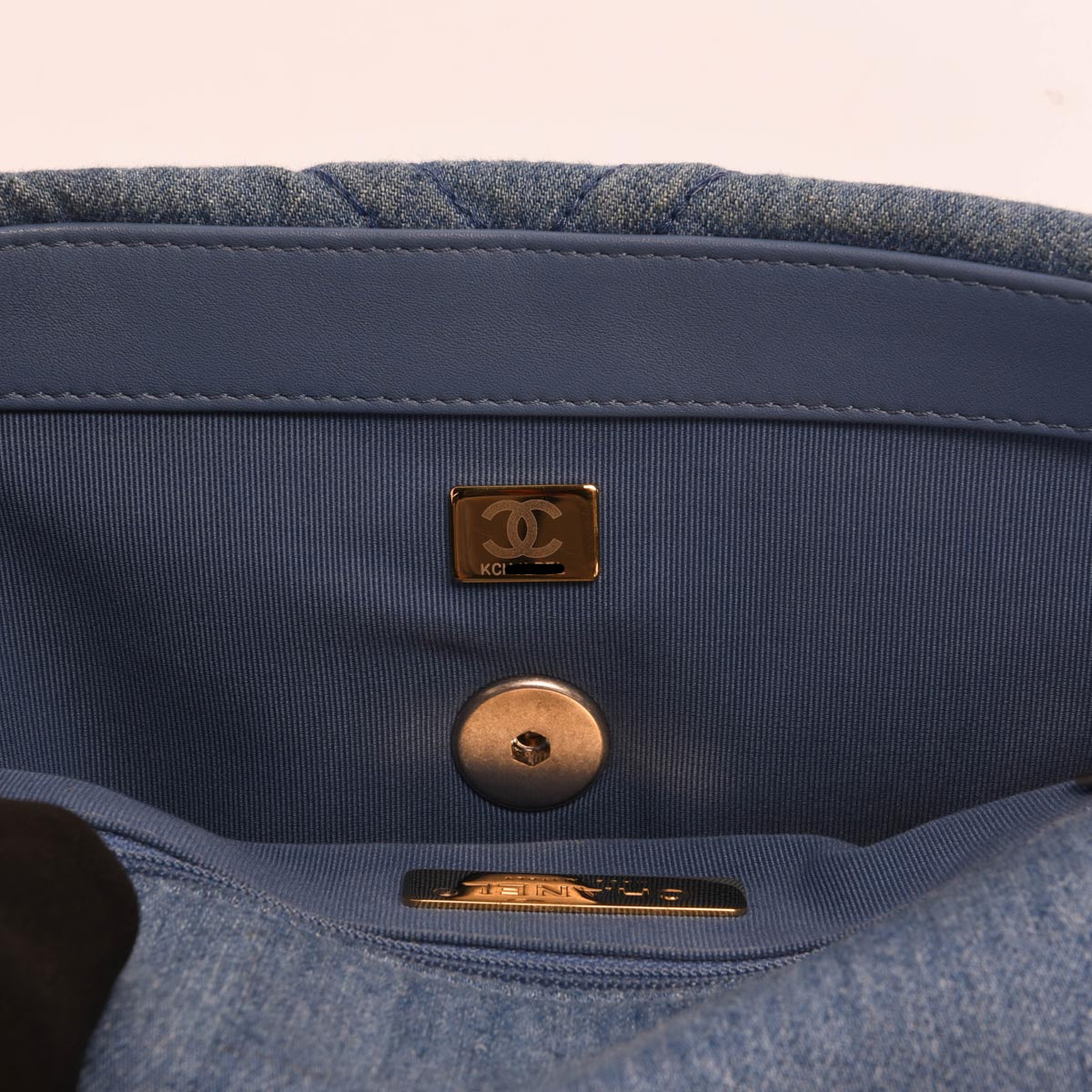 Chanel Light Quilted Denim 19 Flap Bag