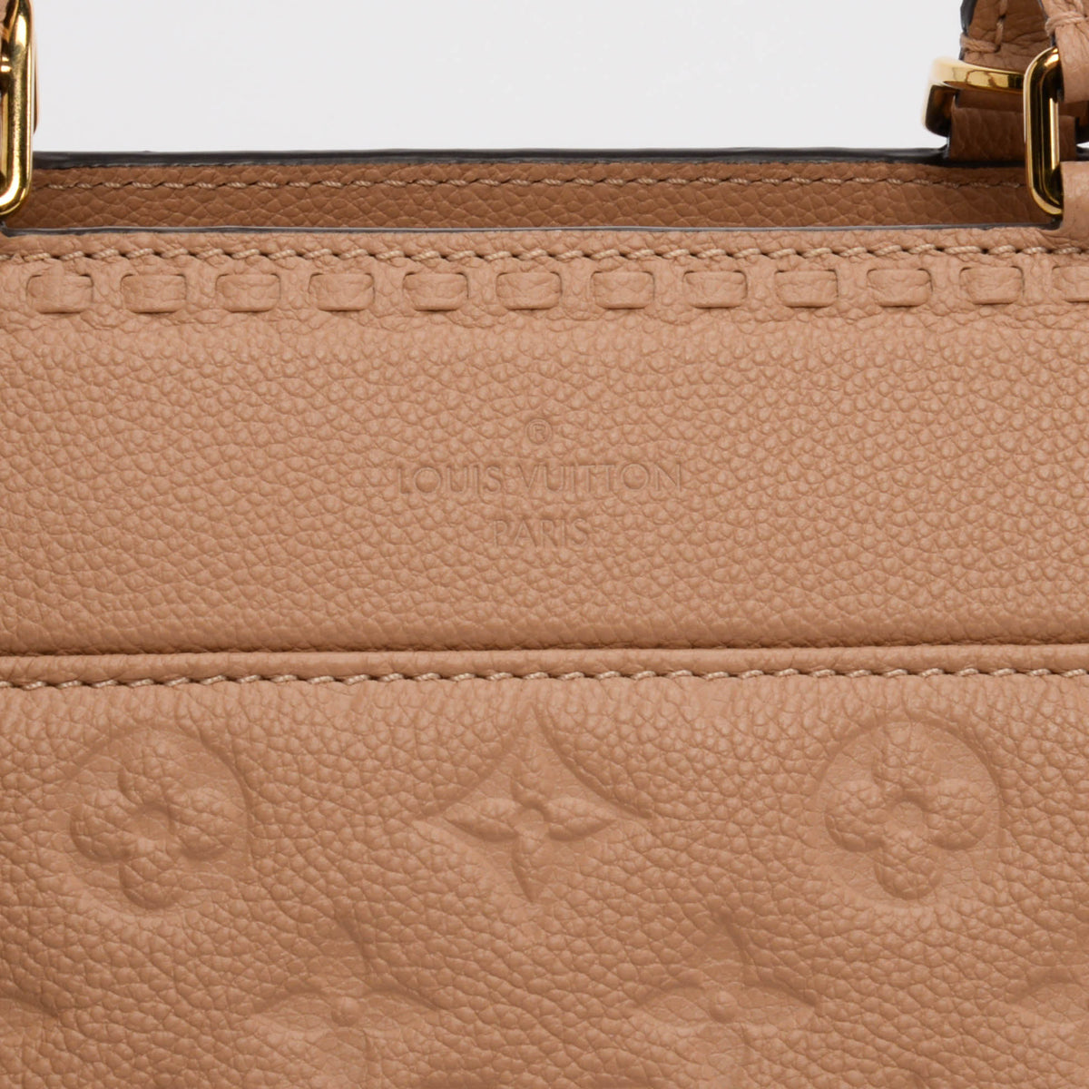 Louis Vuitton Dark Beige Monogram Empreinte Vosges MM Bag