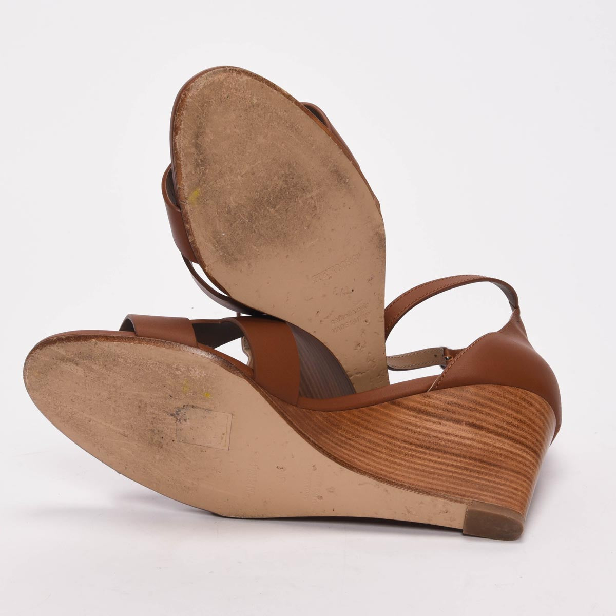 Hermes Gold Calfskin Legend Sandals 41