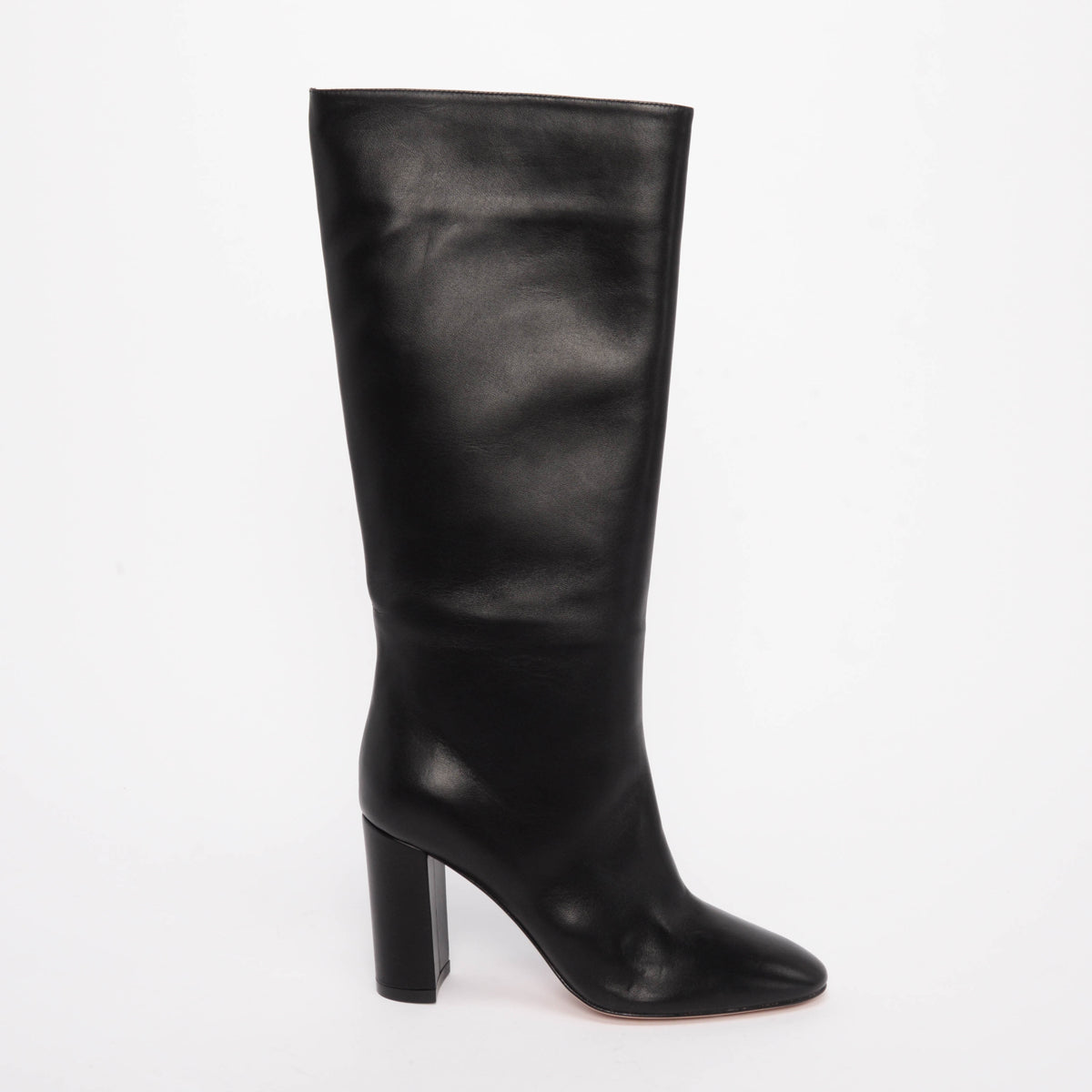 Gianvito Rossi Black Nappa Laura 85 Knee High Boots 38
