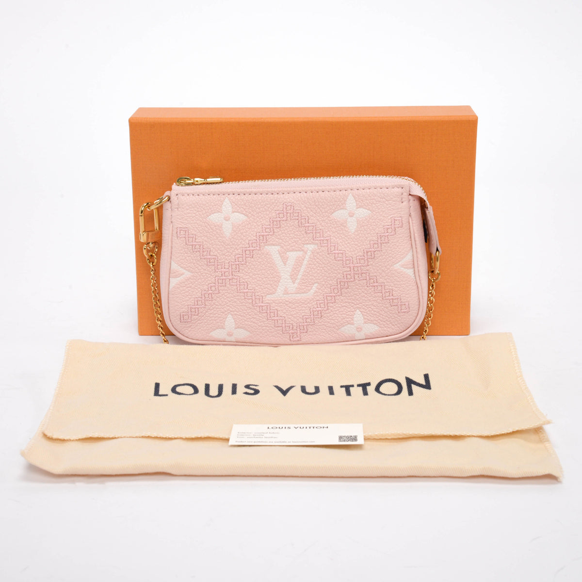 Louis Vuitton Pink Empreinte Monogram Giant Pouch