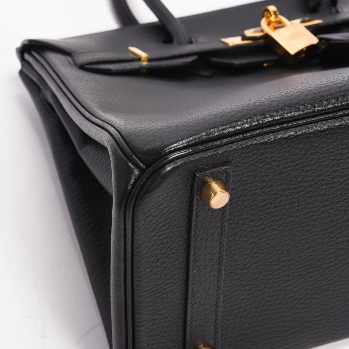 Hermes Black Ardennes Birkin 30 GHW