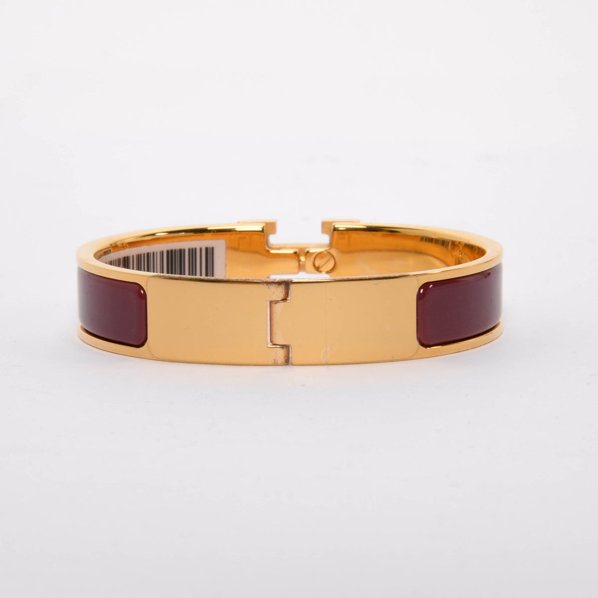 Hermes Rouge de Chine Enamel Clic H Bracelet