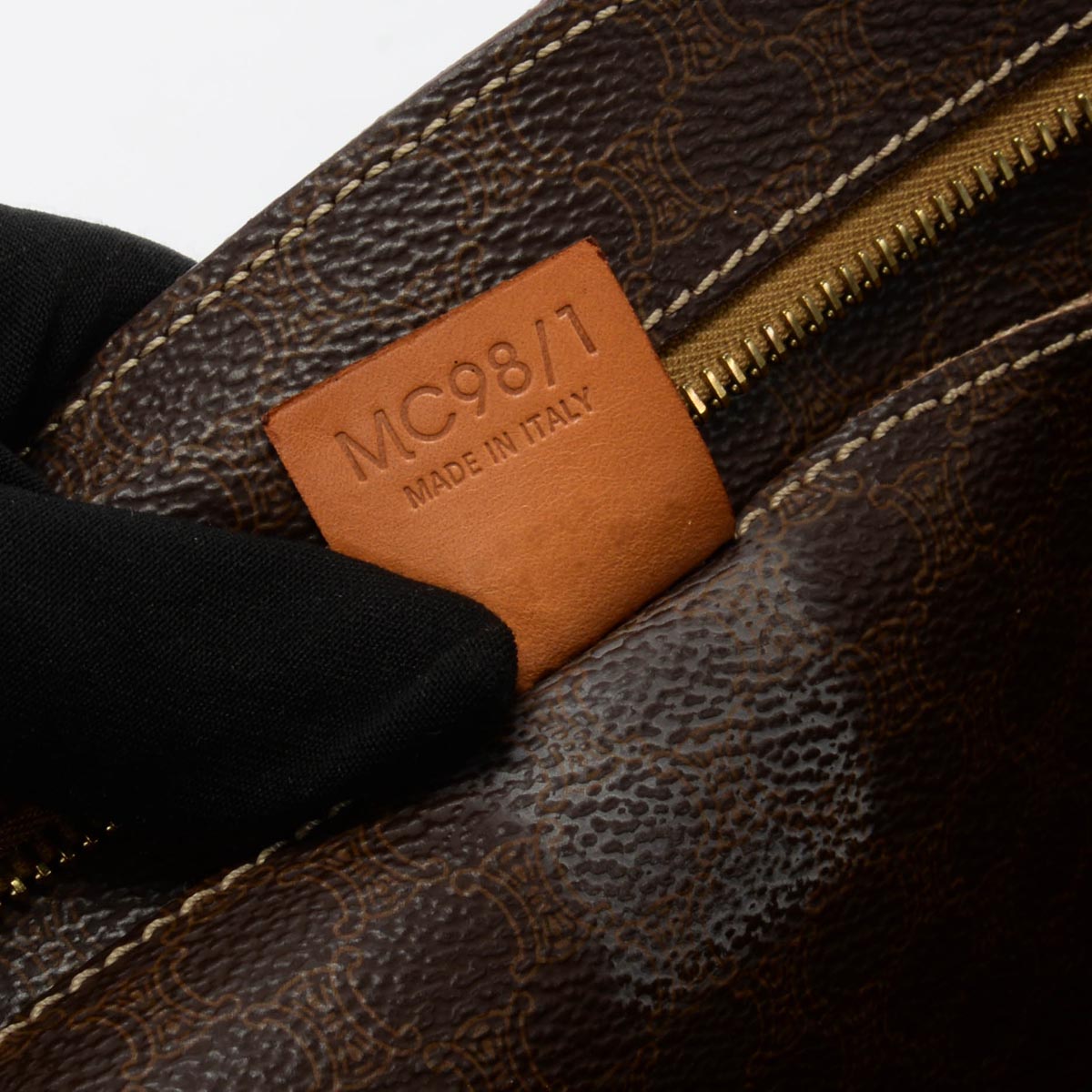 Celine Brown Macadam Canvas Large Tote