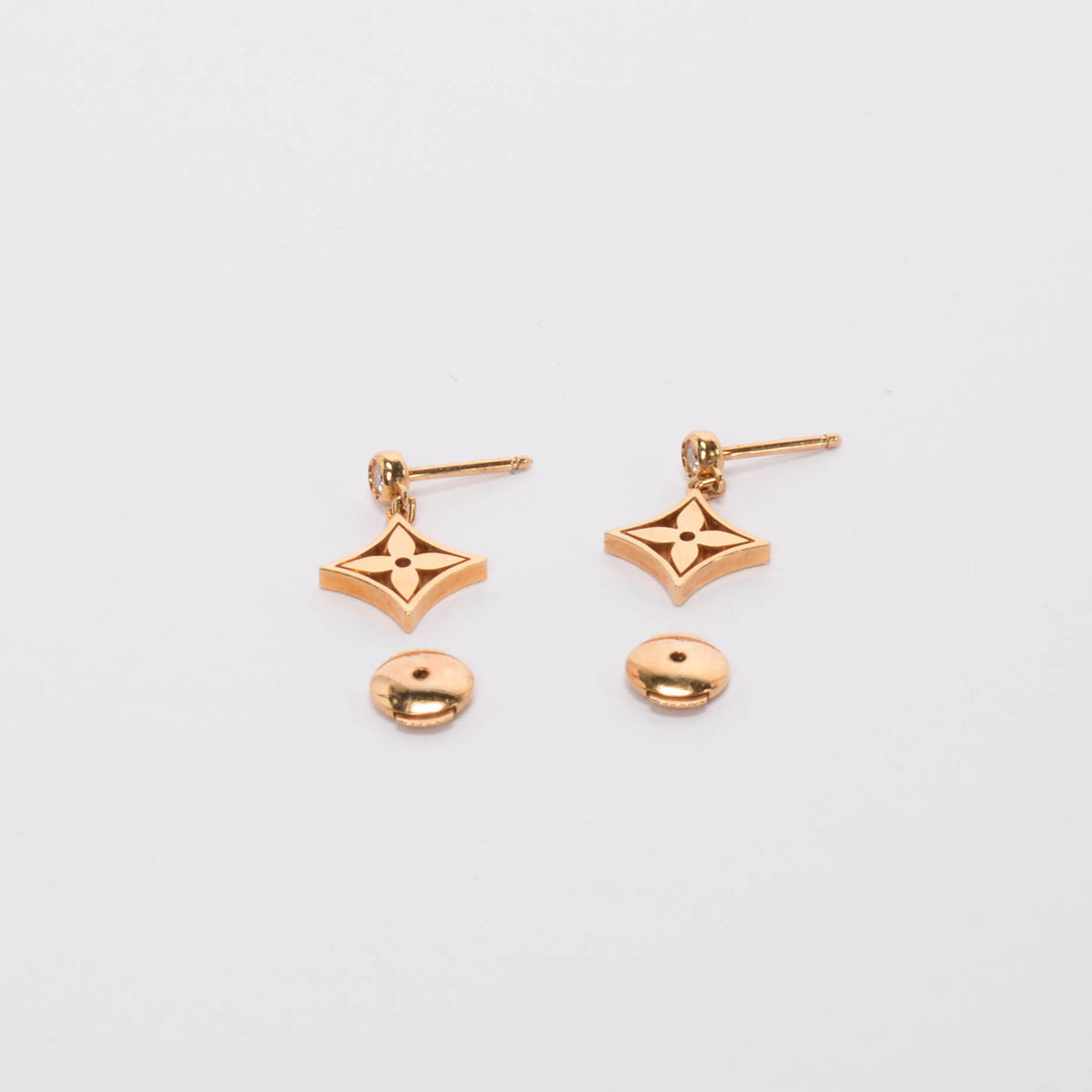 Louis Vuitton 18k Yellow Gold & Diamond Idylle Blossom Ear Studs