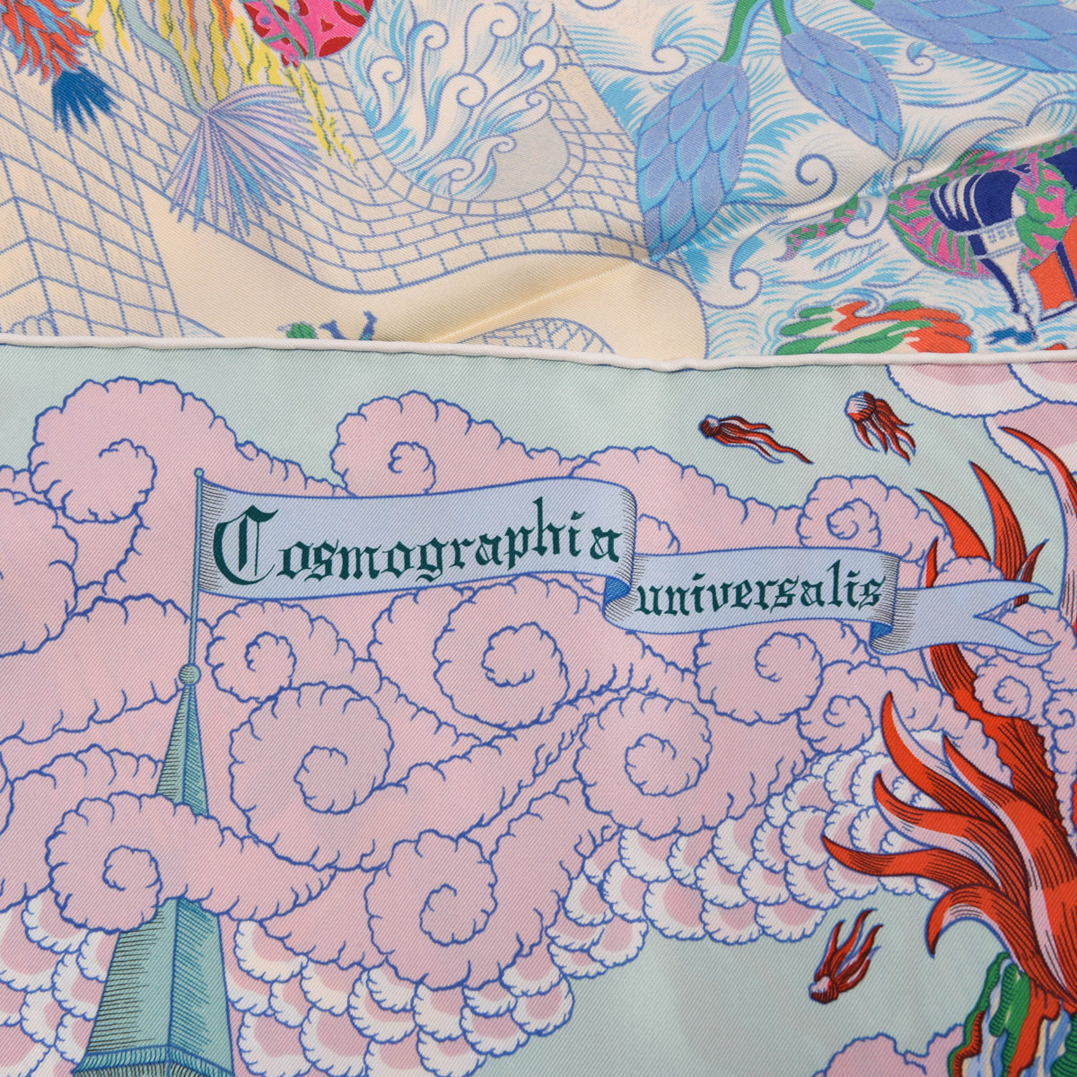 Hermes Multicolour Silk Cosmographia Universalis Scarf 90
