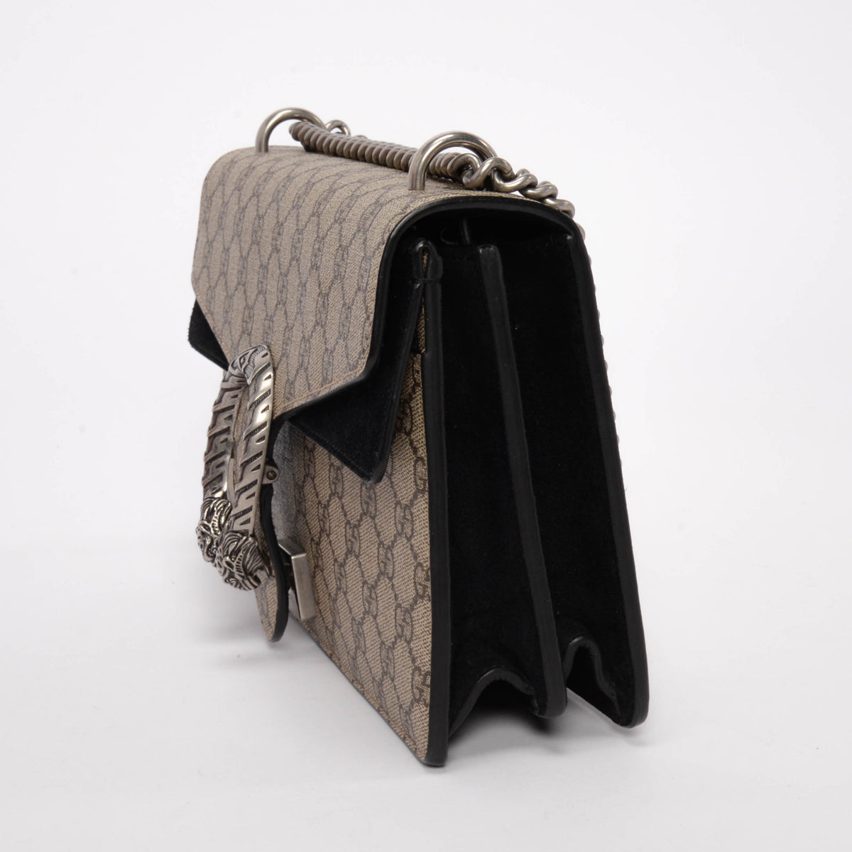 Gucci Black GG Supreme Medium Dionysus Bag