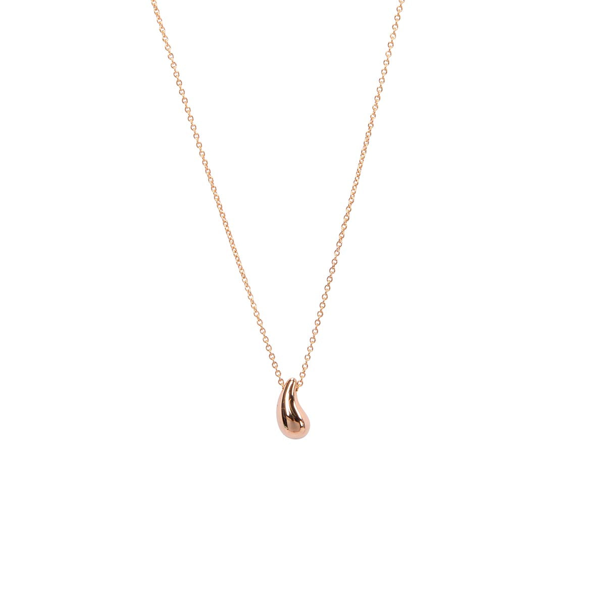 Tiffany & Co 18k Rose Gold Elsa Peretti Teardrop Pendant