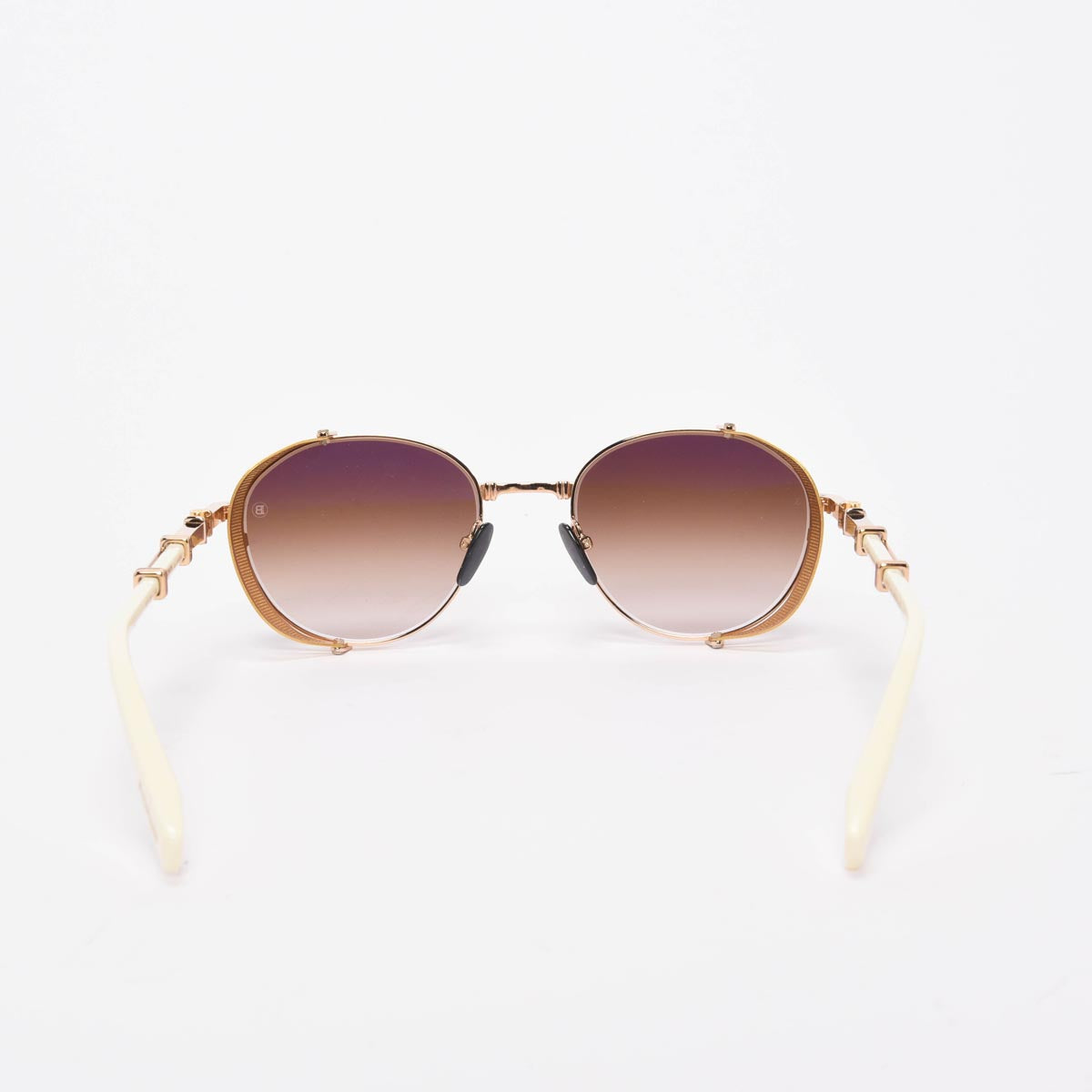 Balmain Cream & Gold Brigade Sunglasses