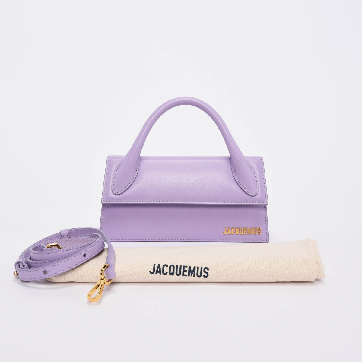 Jacquemus Lilac Calfskin Le Chiquito Long Bag