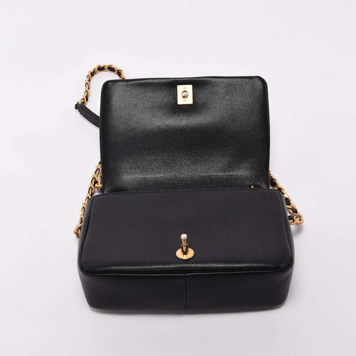 Chanel Black Caviar Small Fashion Therapy Flap Bag