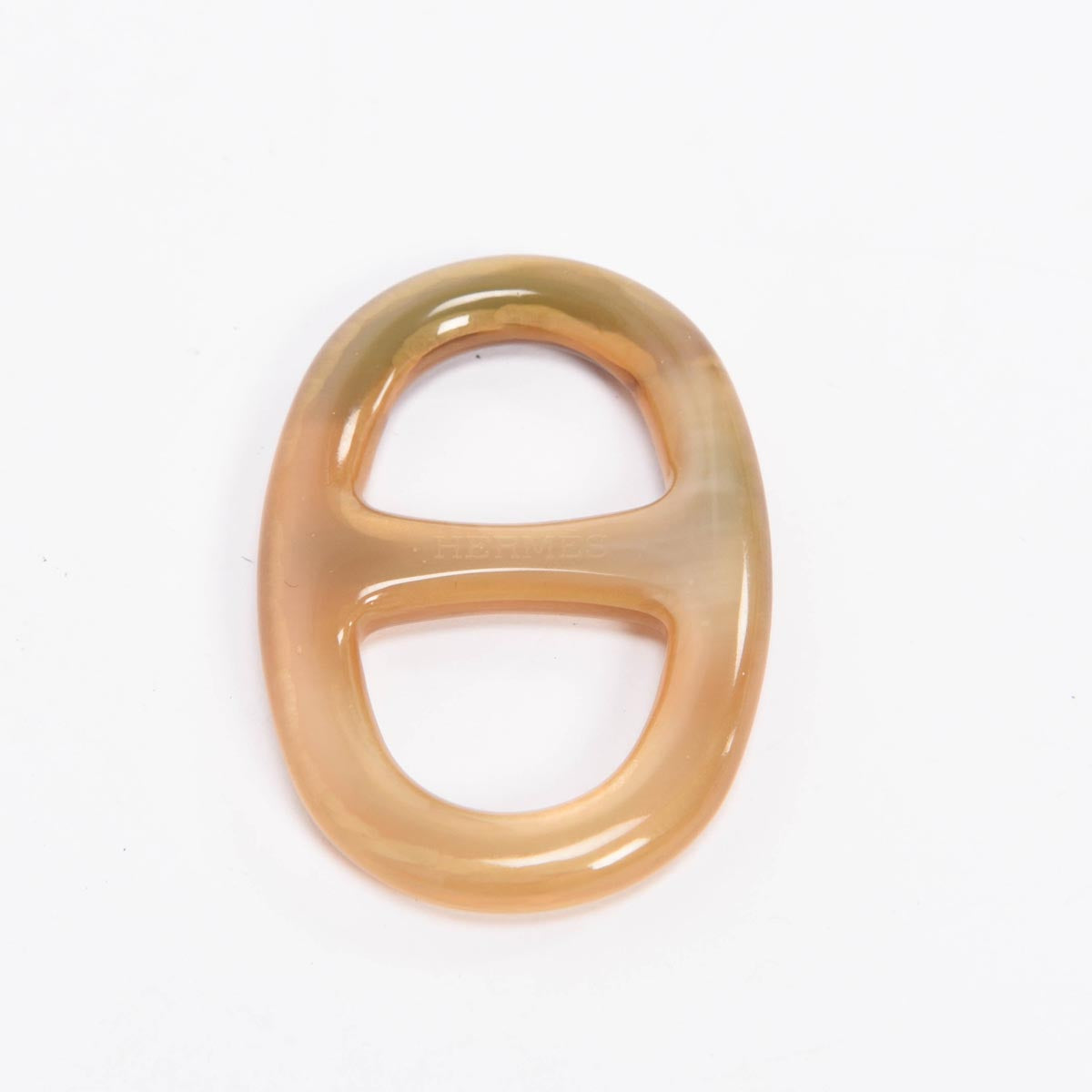 Hermes Buffalo Horn Lacquer Chaine D' Ancre Scarf Ring