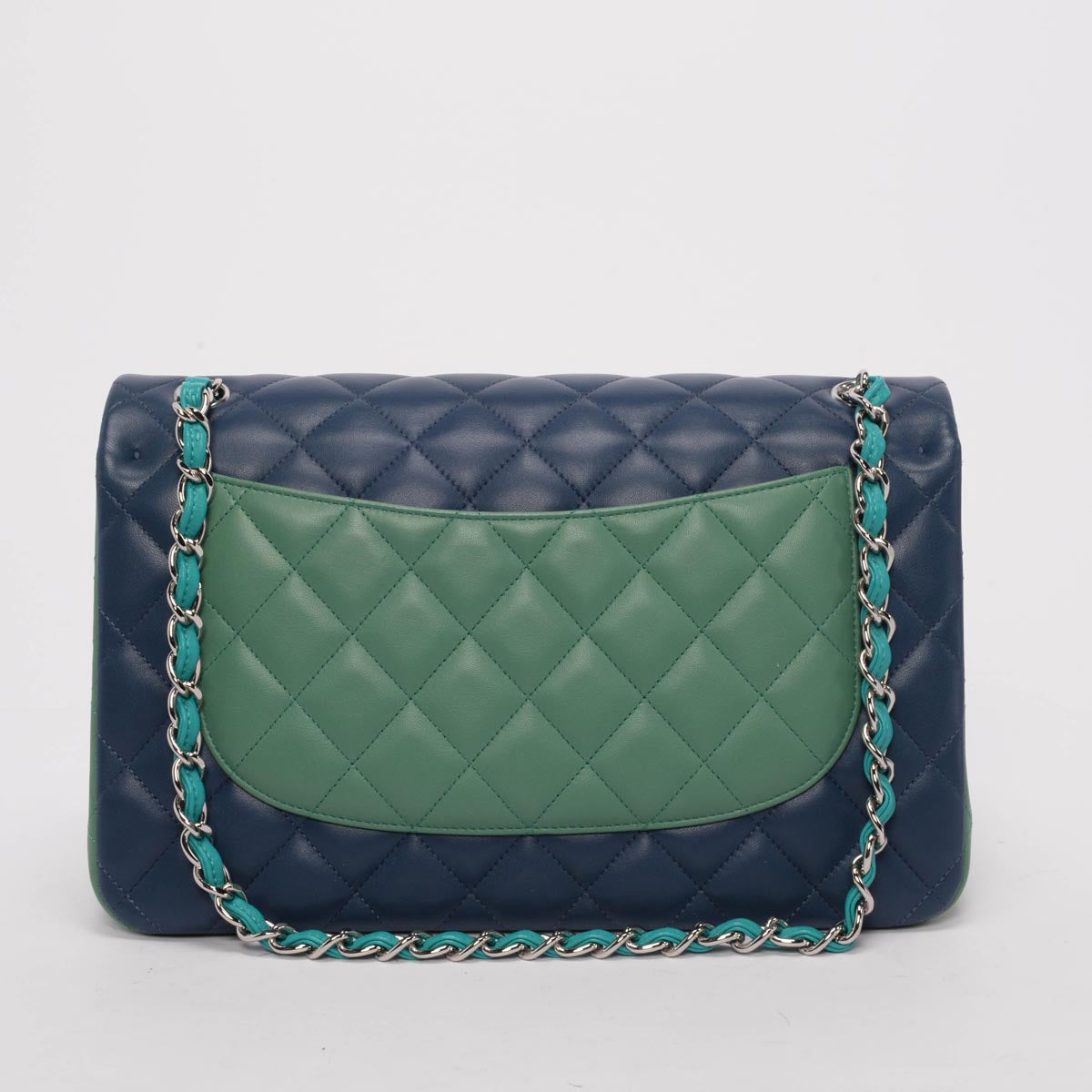 Chanel Tri-Colour Lambskin Jumbo Double Flap Bag