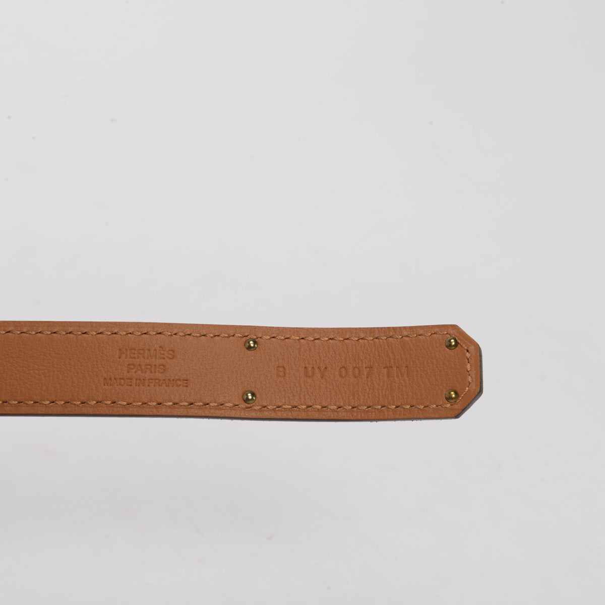 Hermes White Epsom Kelly 18 Belt