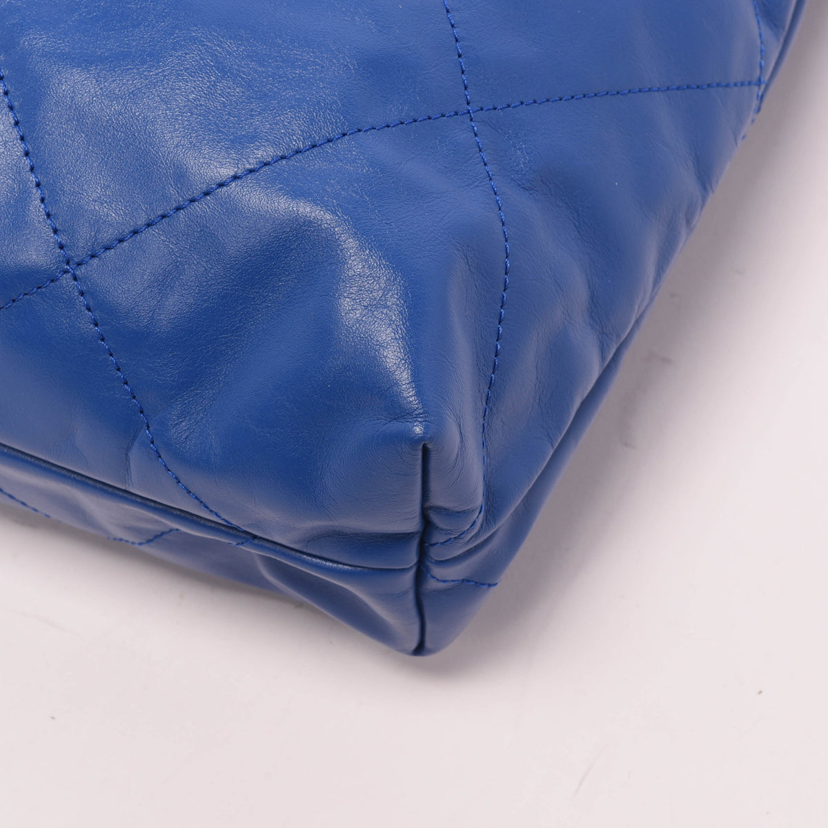 Chanel Royal Blue Shiny Calfskin Small 22 Bag