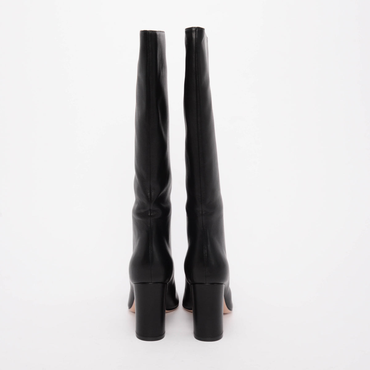 Gianvito Rossi Black Nappa Laura 85 Knee High Boots 38