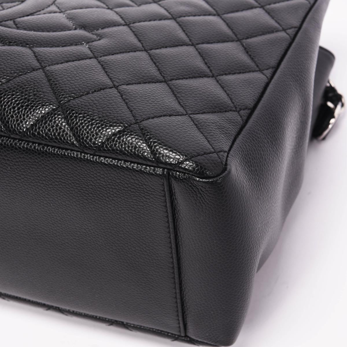 Chanel Black Quilted Caviar Grand Shopping Tote