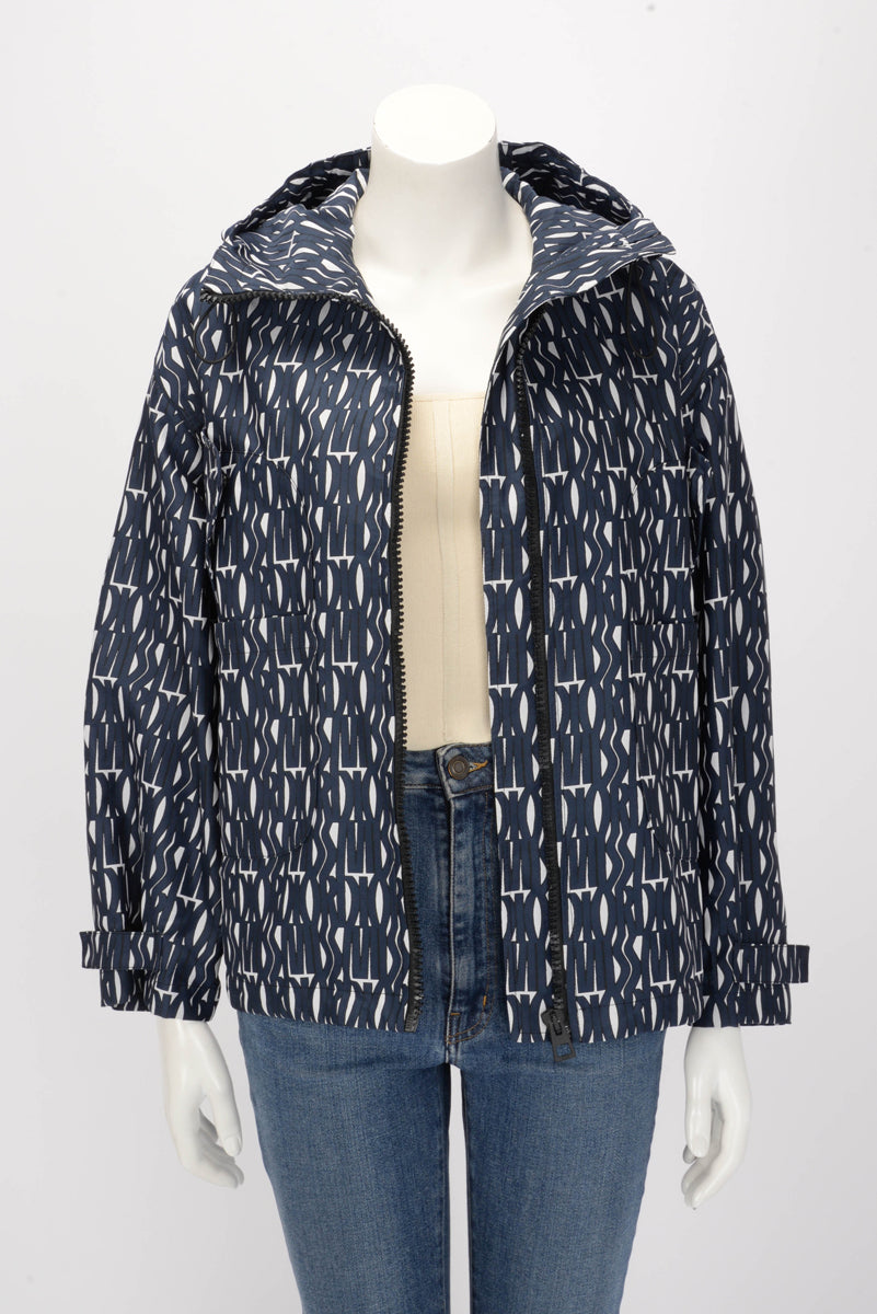 Dior Navy Technical Taffeta Miss Dior Allover Jacket XS