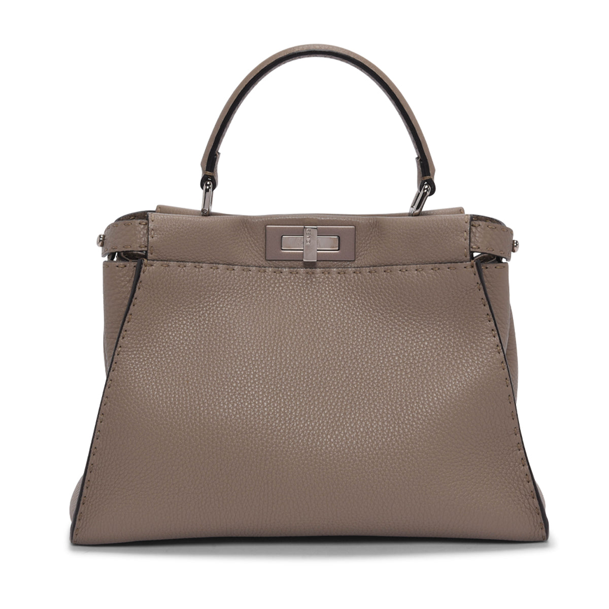 Fendi Beige Selleria Medium Peekaboo Bag