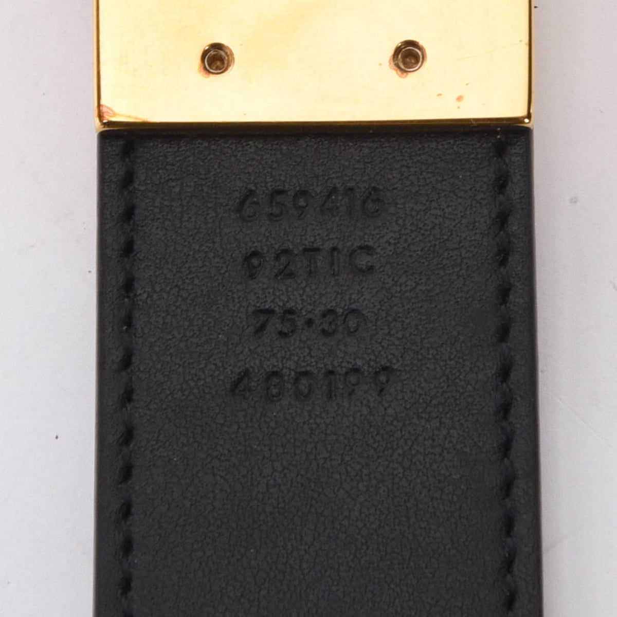 Gucci Black Leather & GG Supreme GG Marmont Reversible Belt