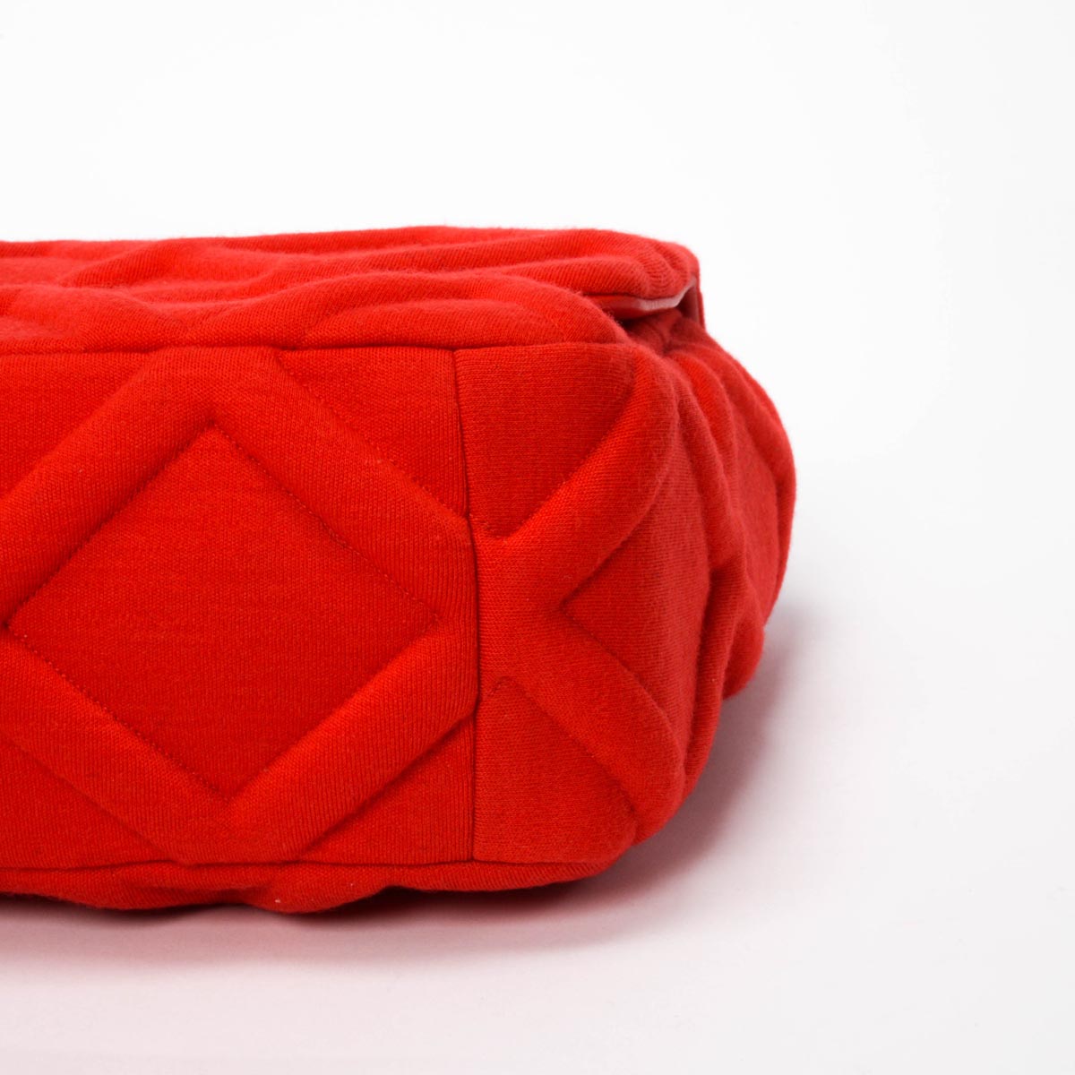 Chanel Red Quilted Jersey Large Chanel 19 Bag