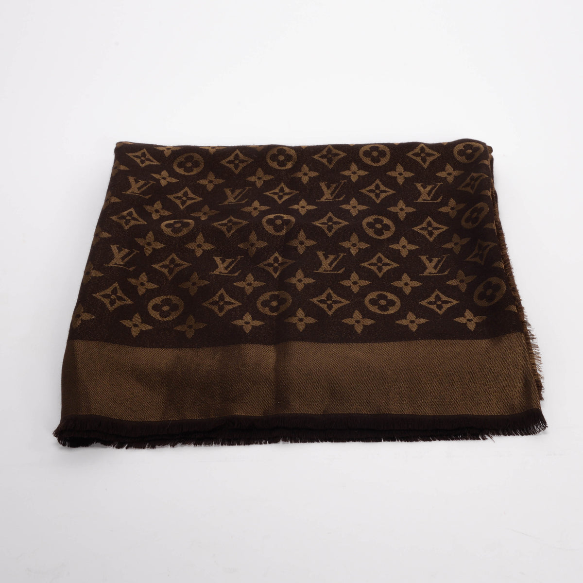 Louis Vuitton Brown Monogram Shine Shawl