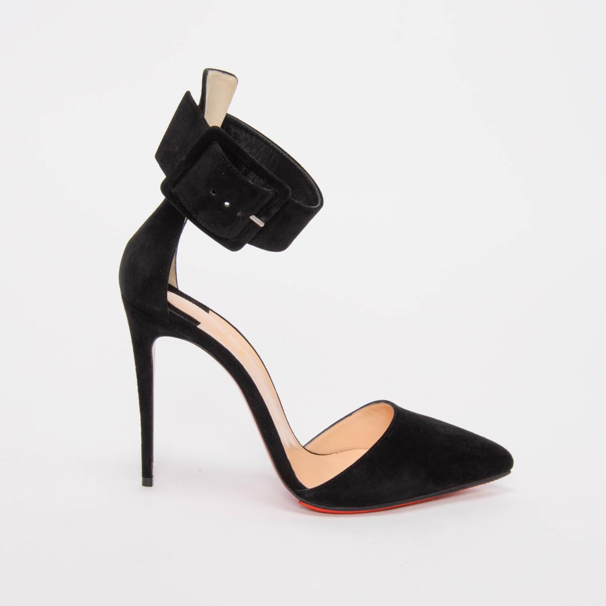 Christian Louboutin Black Suede Harler 100 Pumps 39.5