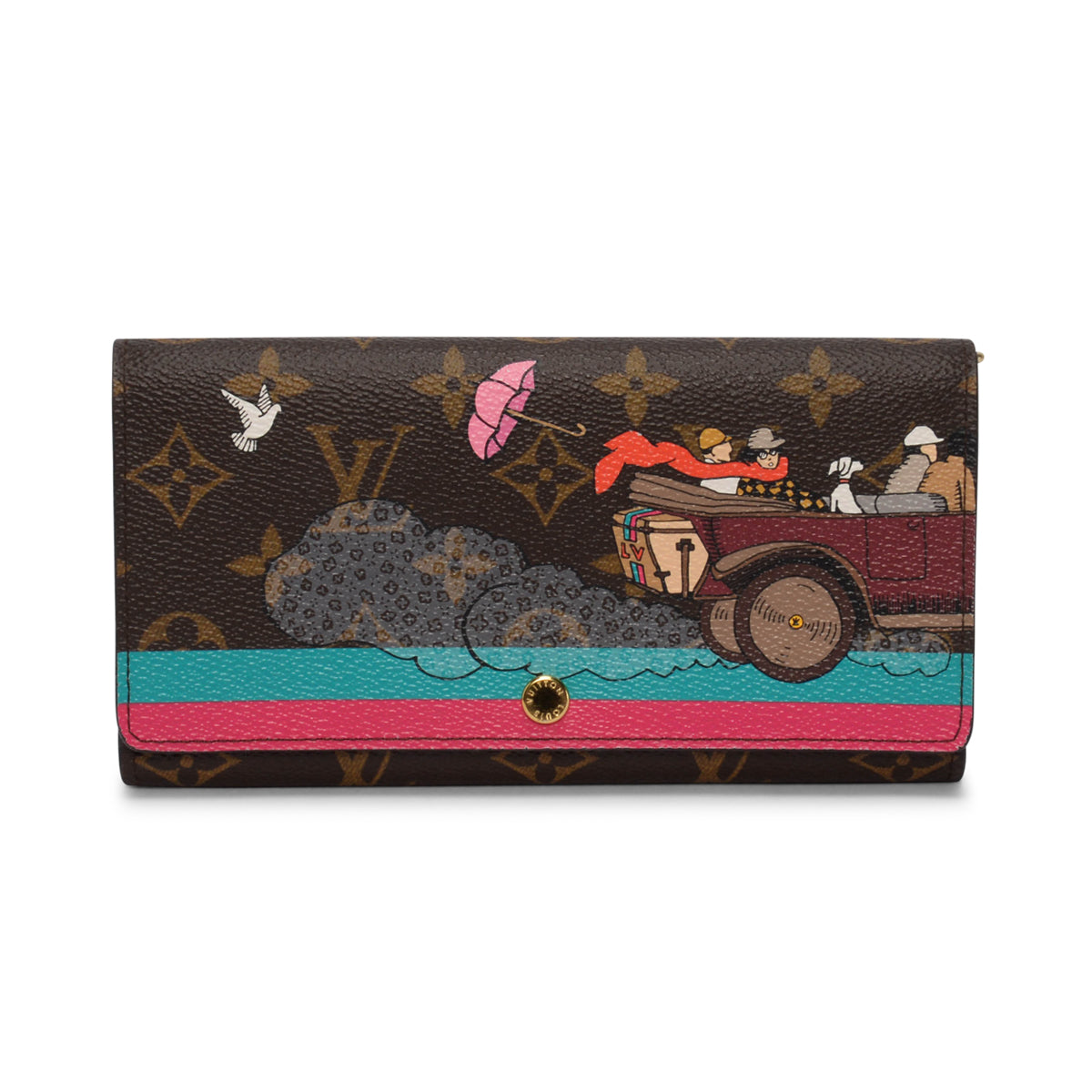 Louis Vuitton Hibiscus Monogram Evasion Sarah Wallet