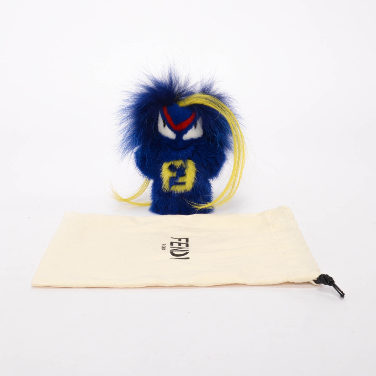 Fendi Blue Mink Fendirumi Bug-Kun Bag Charm