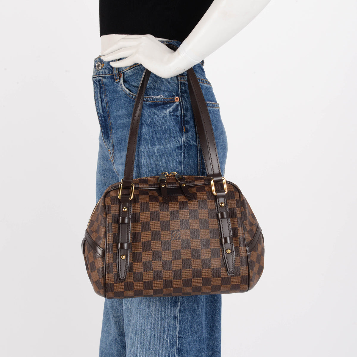 Louis Vuitton Damier Ebene Rivington PM Bag