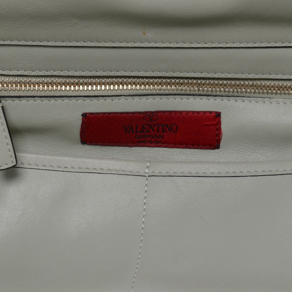 Valentino Mint Green Calfskin Medium Rockstud Trapeze Tote