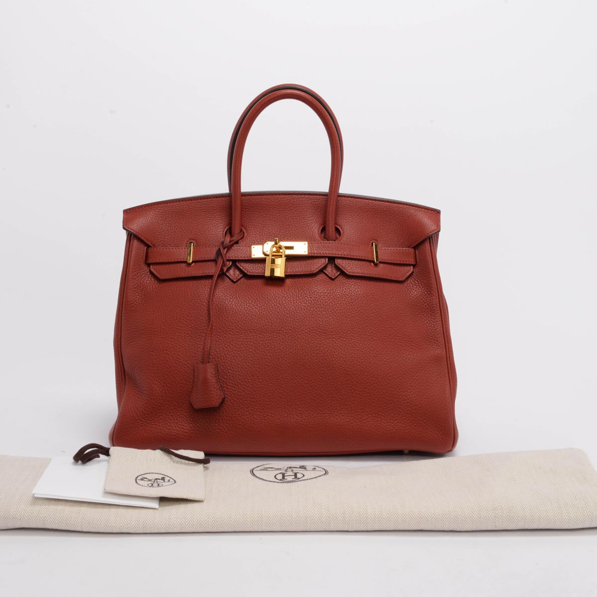 Hermes Sienne Togo Birkin 35 GHW