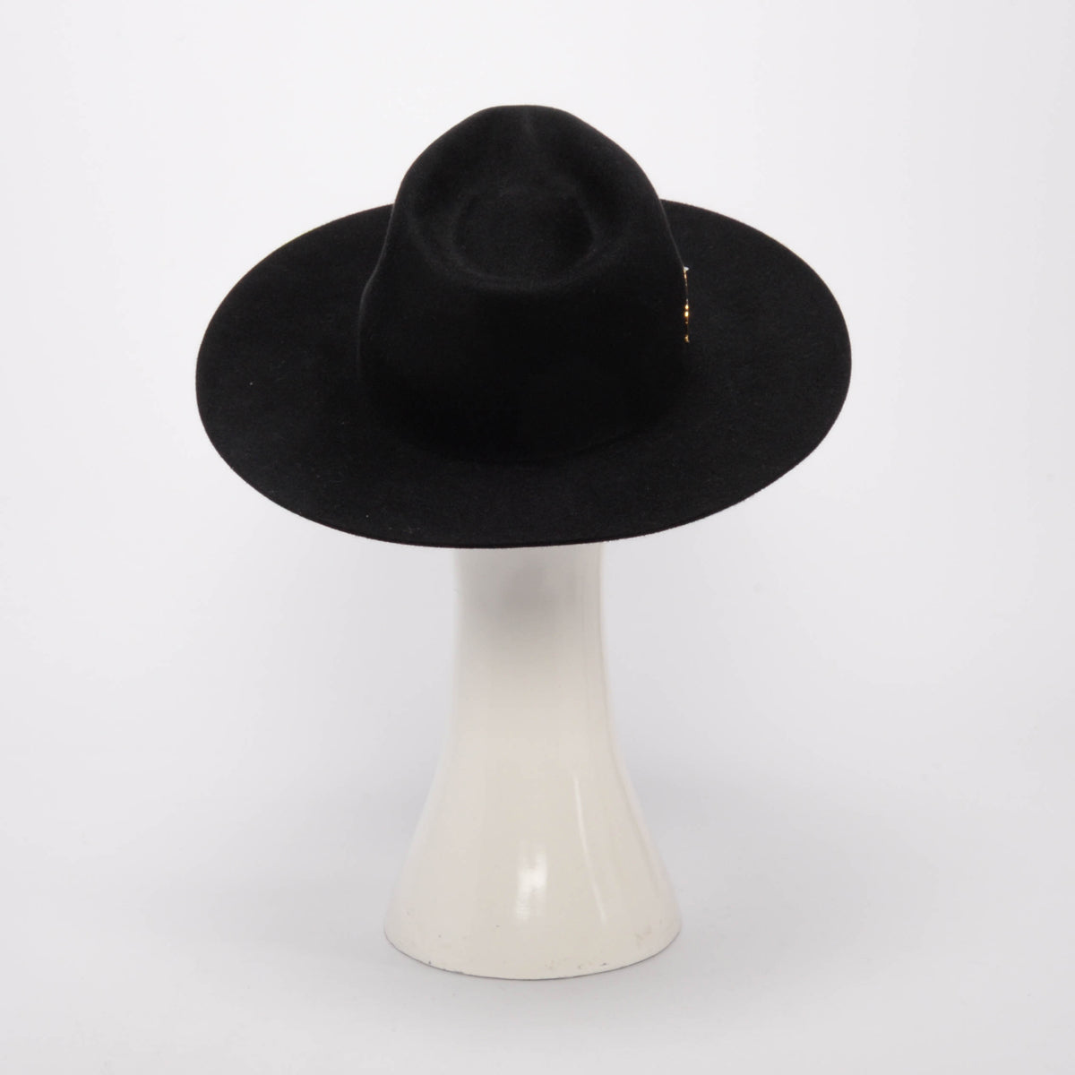 Hermes Black Rabbit Felt Faubourg Jump Hat