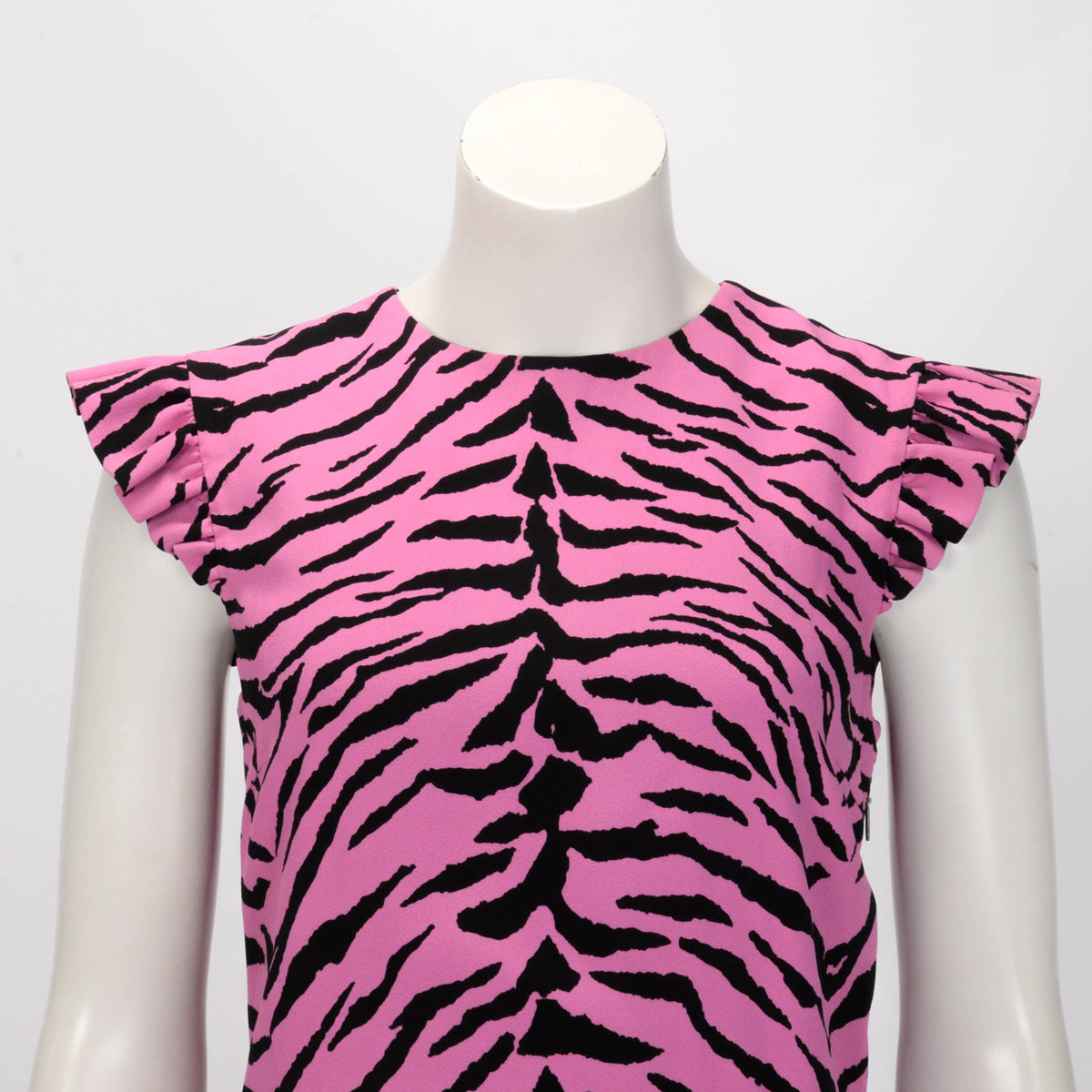 Saint Laurent Pink Zebra Print Dress FR 38