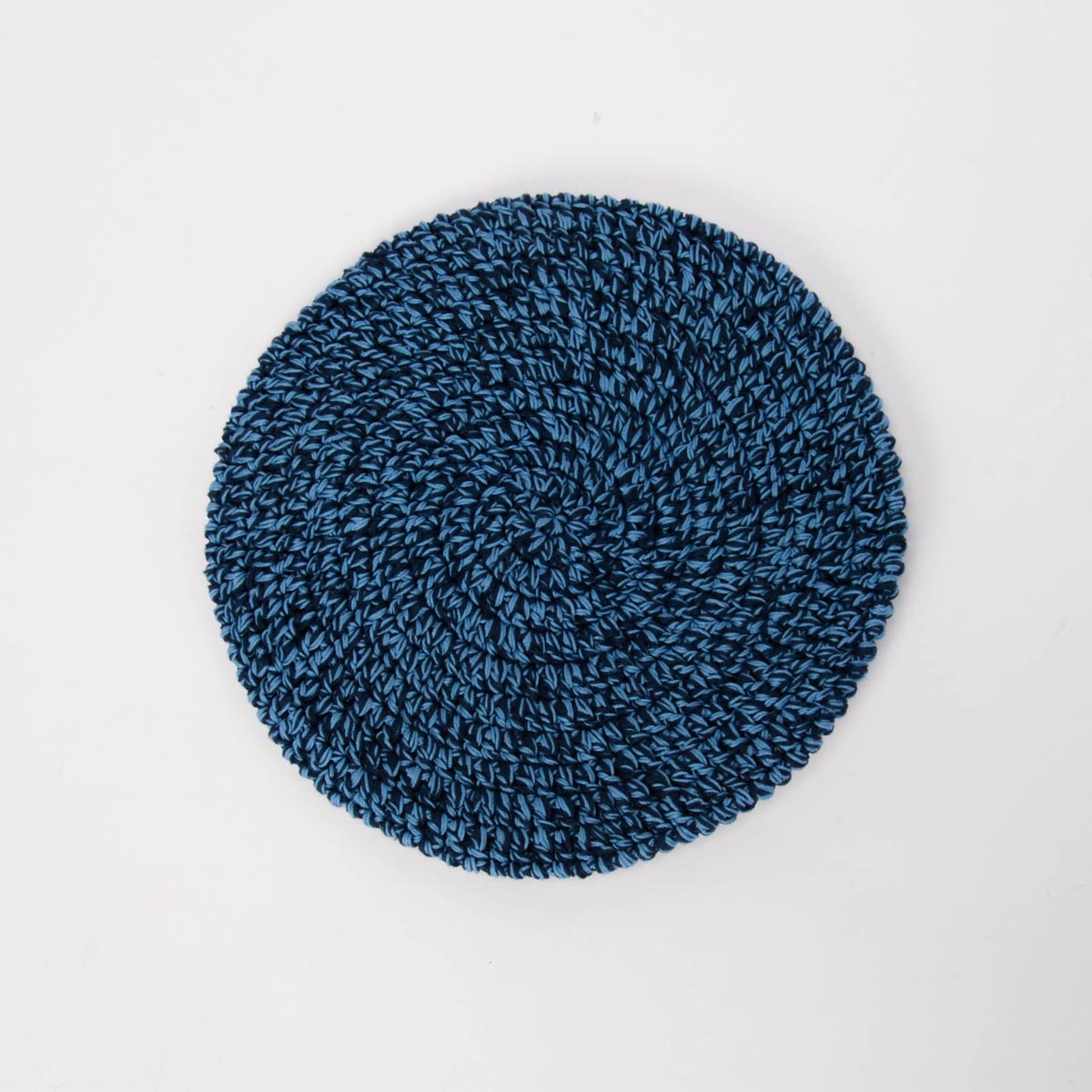 Hermes Navy & Blue Jean Crochet Classic Beret