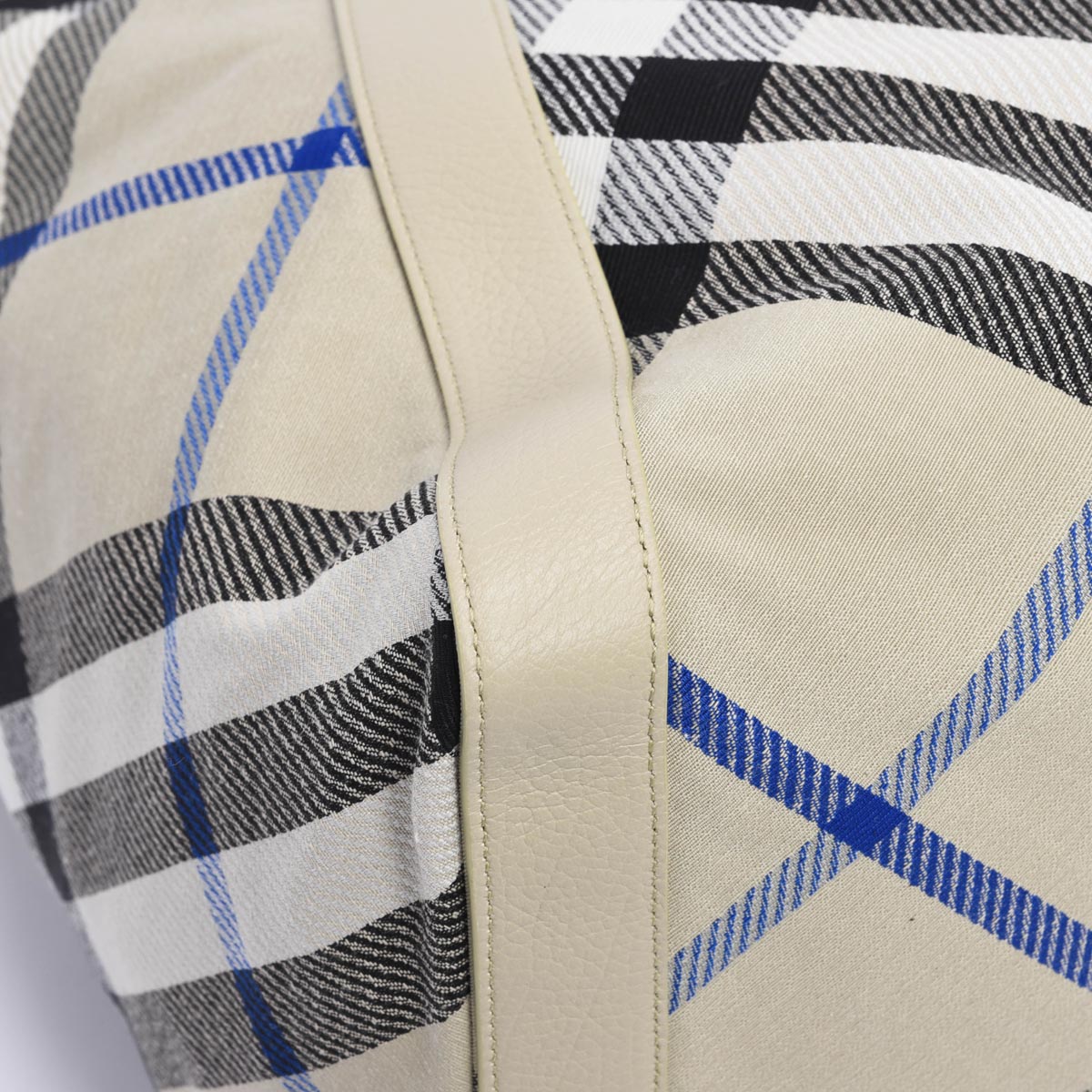 Burberry Beige Jacquard Check Large Festival Tote