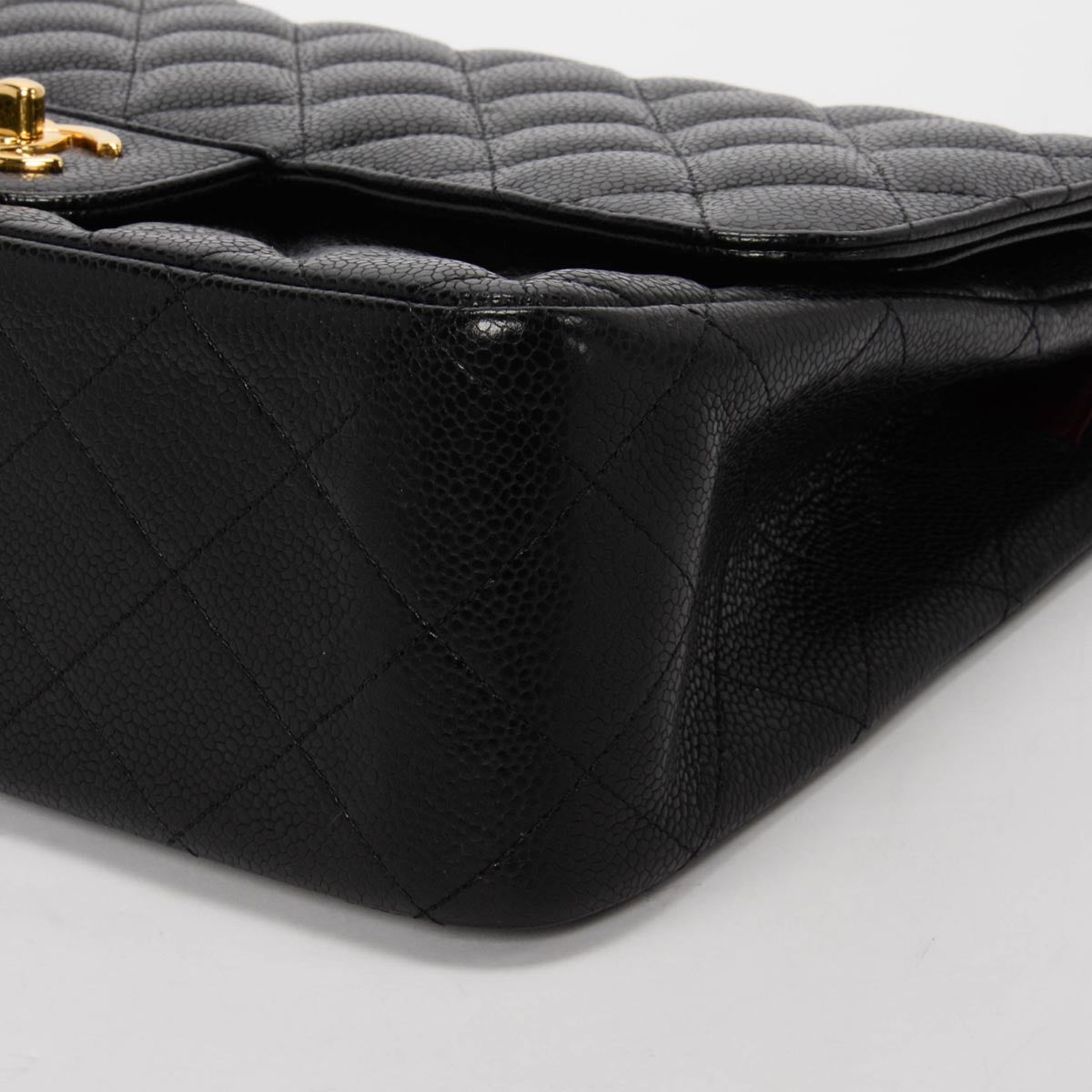 Chanel Black Quilted Caviar Large Classic Flap Bag
