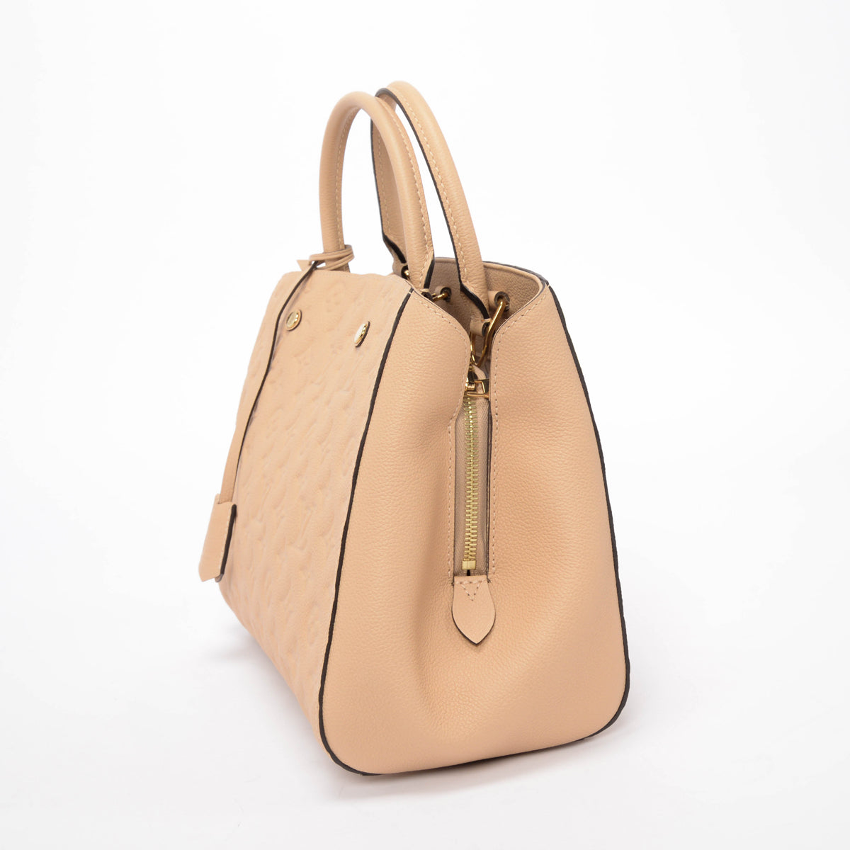 Louis Vuitton Beige Monogram Empreinte Montaigne MM Bag