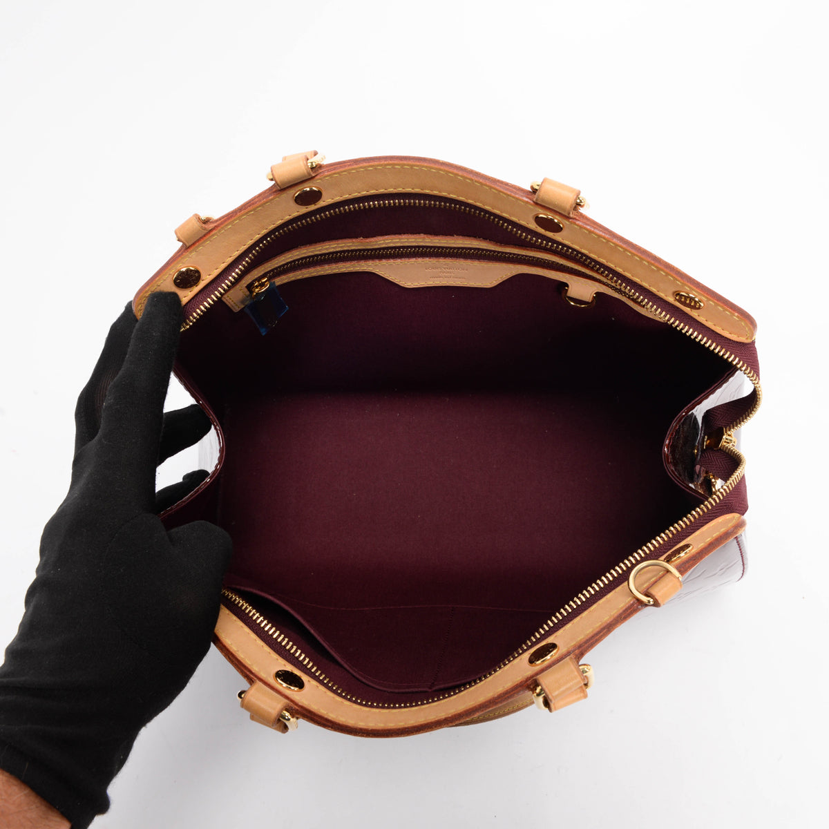 Louis Vuitton Rouge Fauviste Monogram Vernis Brea MM