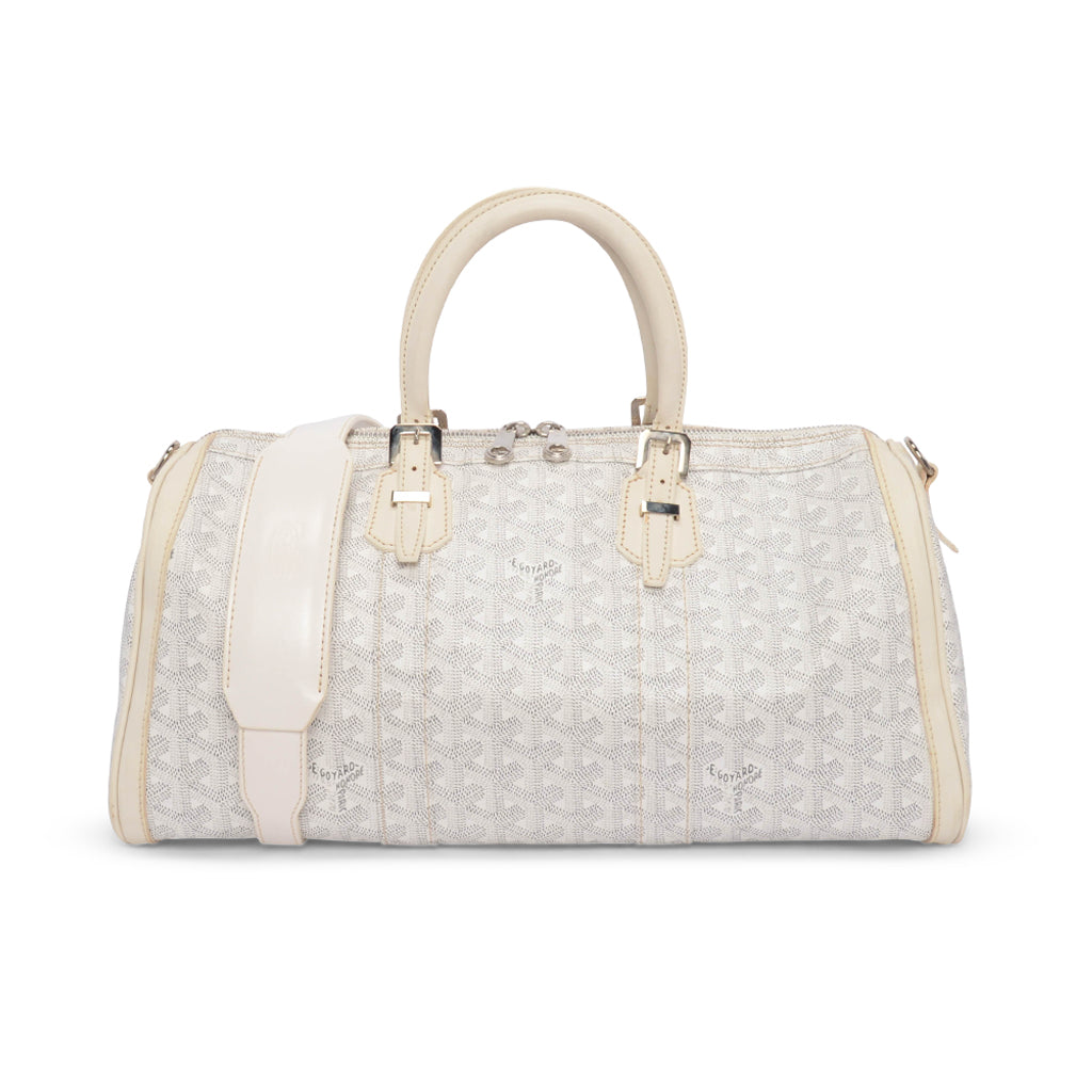 Goyard White Goyardine Crosiere 40 Cross Body Bag