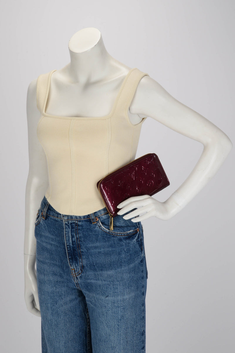 Louis Vuitton Griotte Vernis Long Zipped Wallet