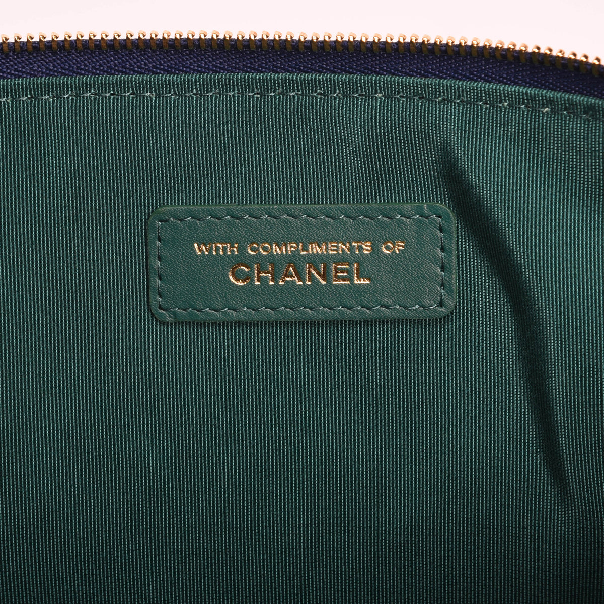 Chanel Cobalt Quilted Jersey Medium O-Case