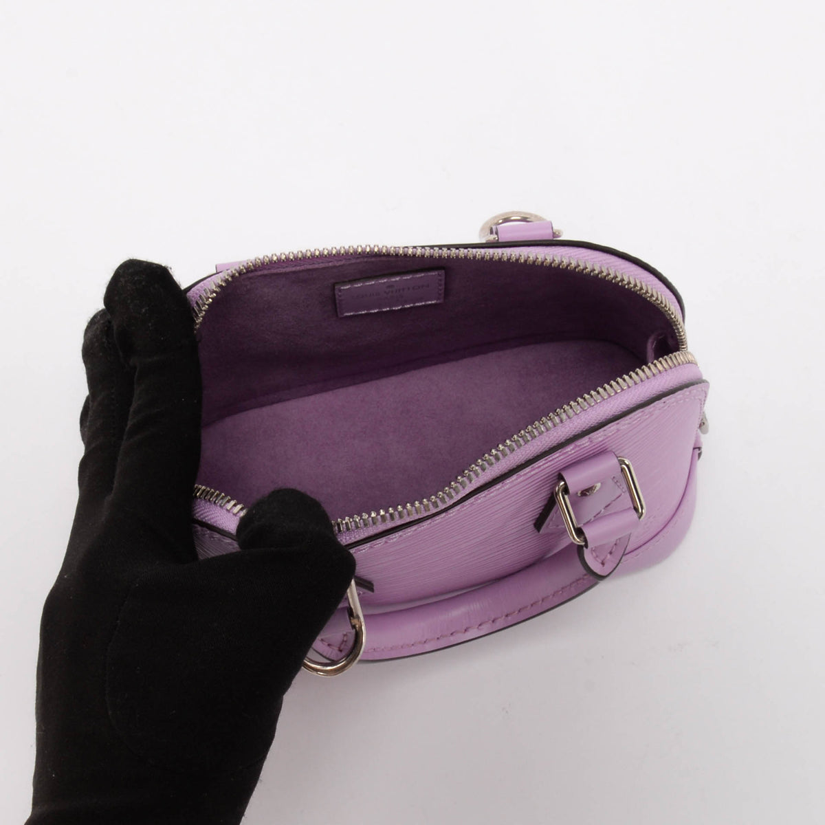 Louis Vuitton Lilac Epi Leather Nano Alma