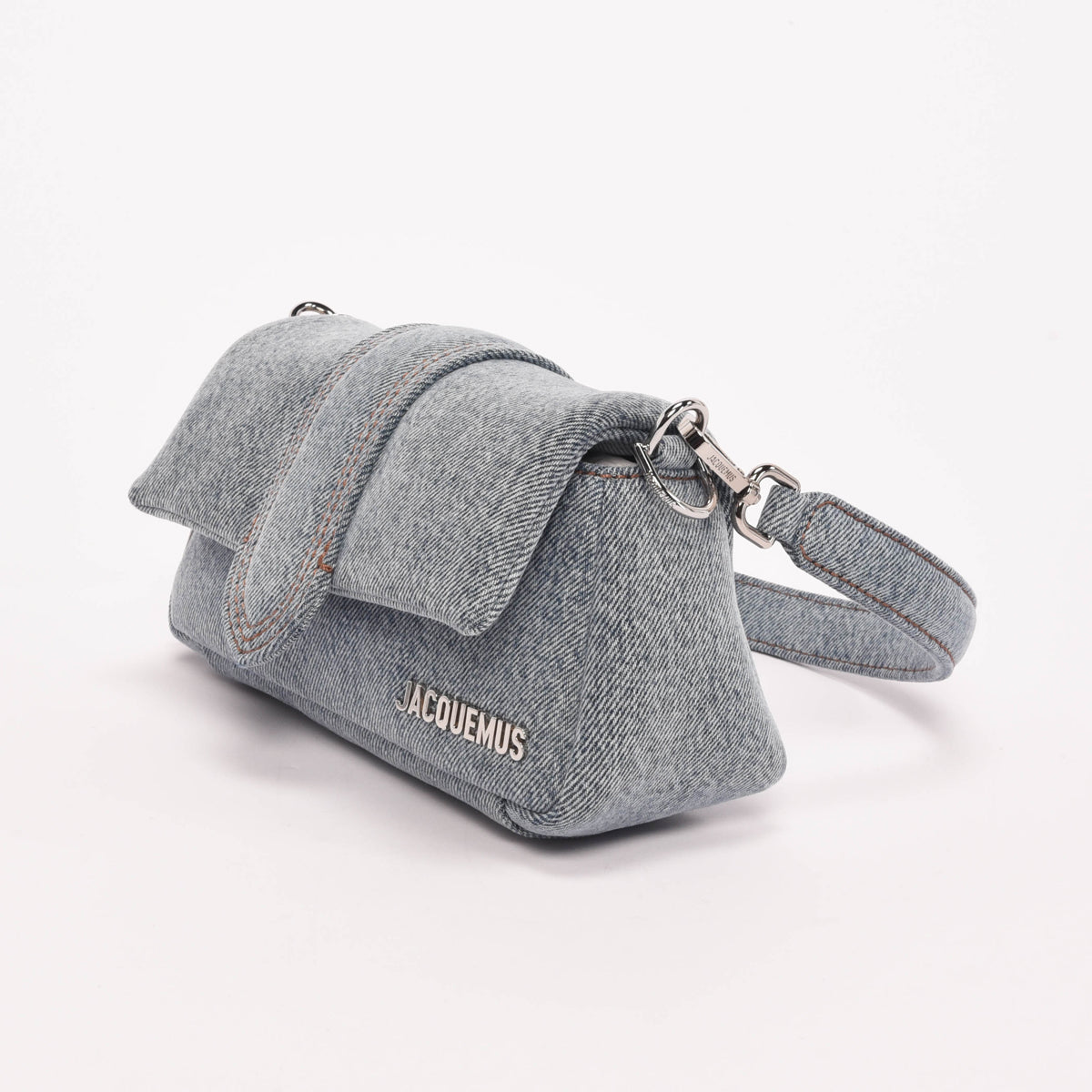 Jacquemus Blue Puffed Denim Small Bambimou Mini Bag