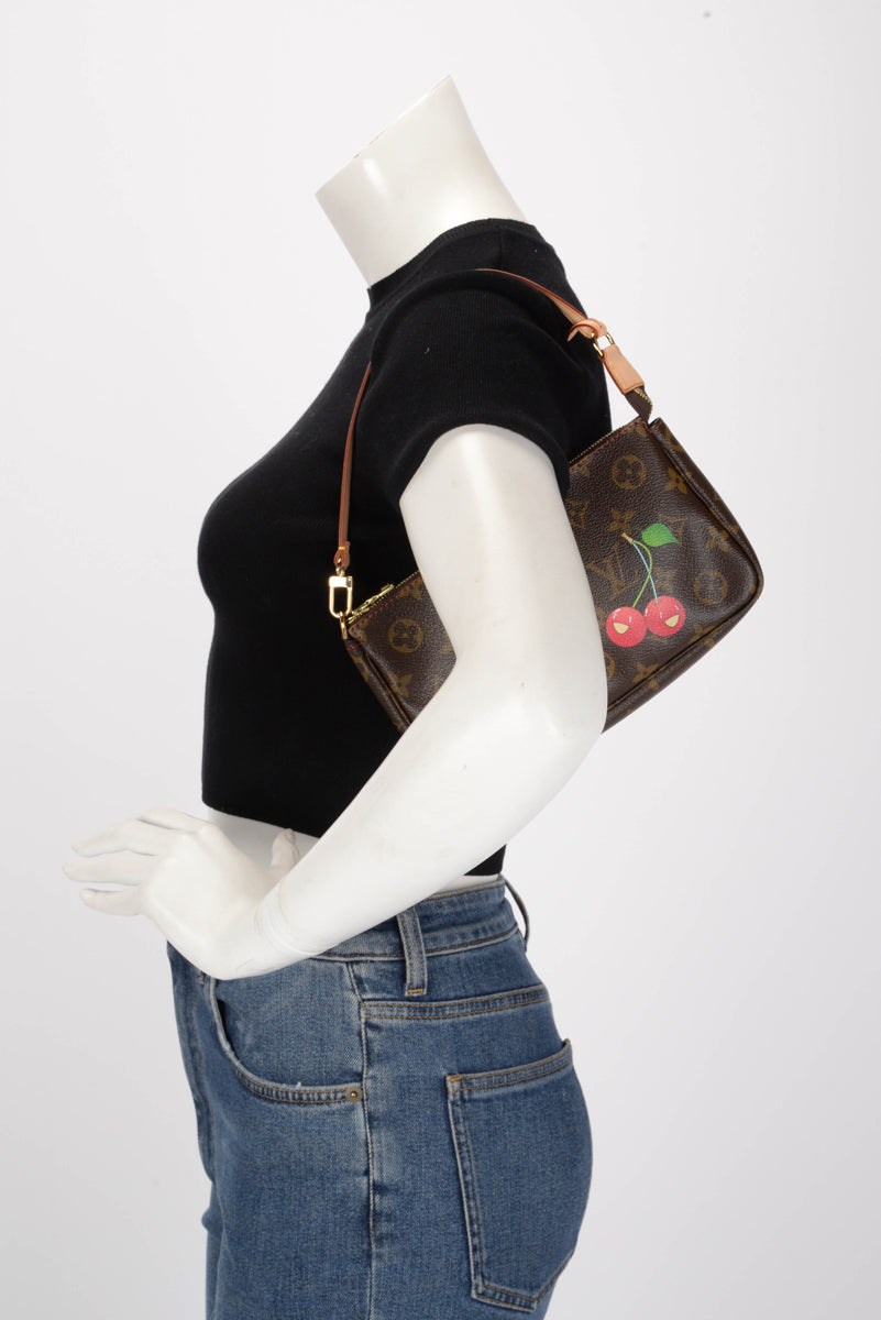 Louis Vuitton x Takashi Murakami Monogram Cerises Pochette Accessoires