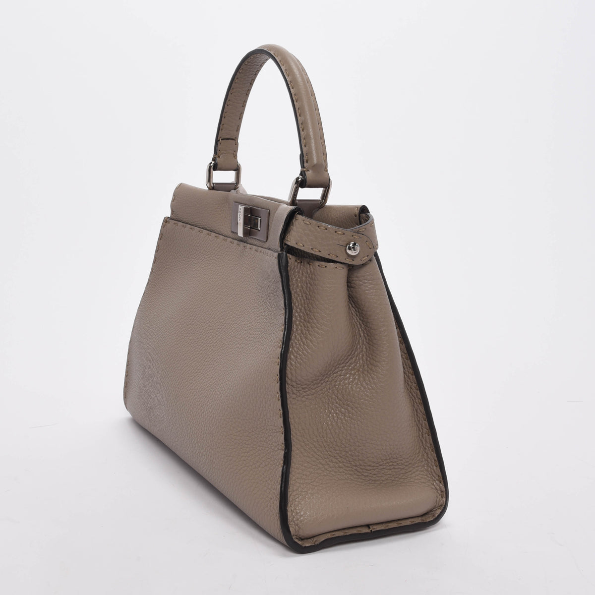 Fendi Beige Selleria Medium Peekaboo Bag