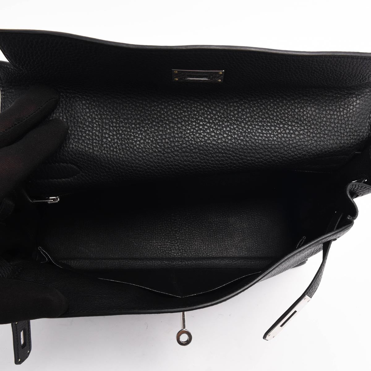 Hermes Black Clemence Kelly 32 PHW
