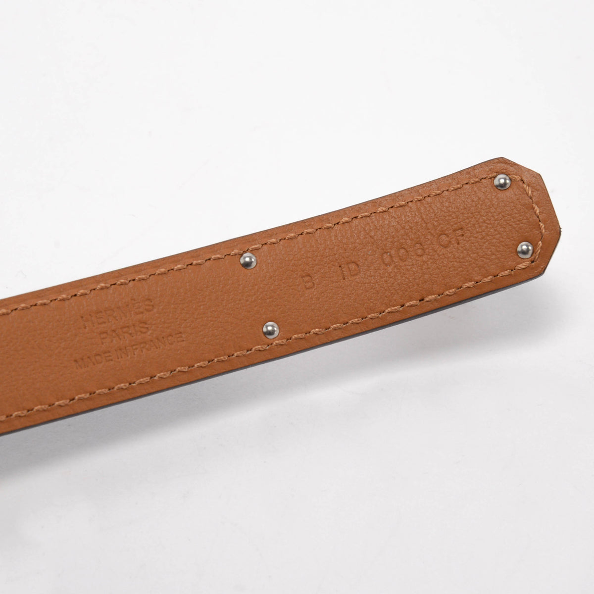 Hermes Black Epsom Kelly 18 Belt PHW