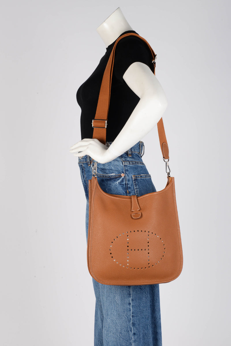 Hermes Gold Clemence Evelyne III 29 Bag