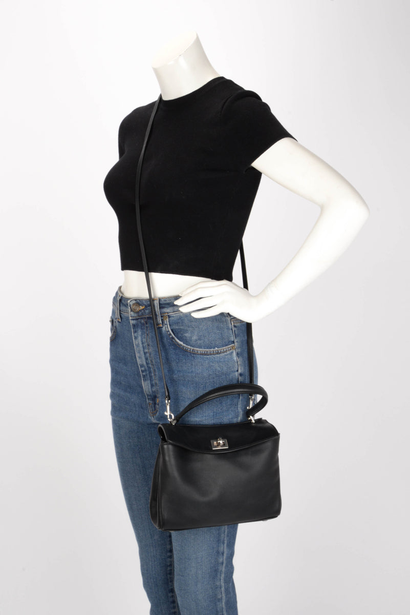 Balenciaga Black Calfskin Mini Rodeo Bag